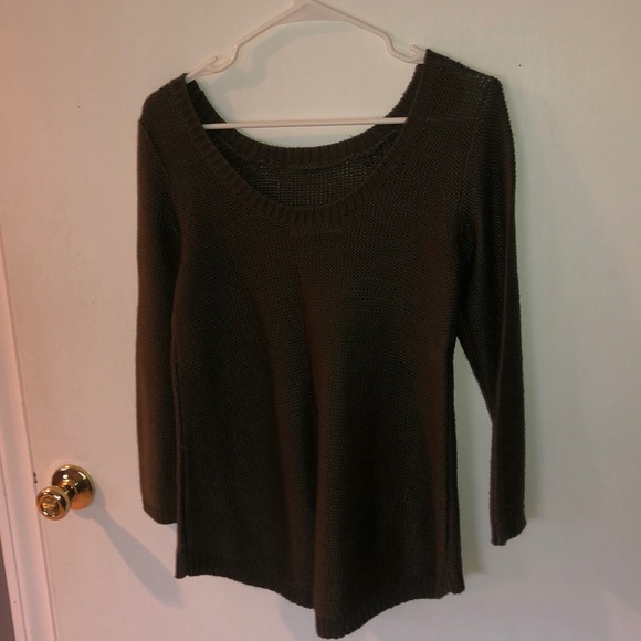 Army Green Sweater - Picture 2 of 2
